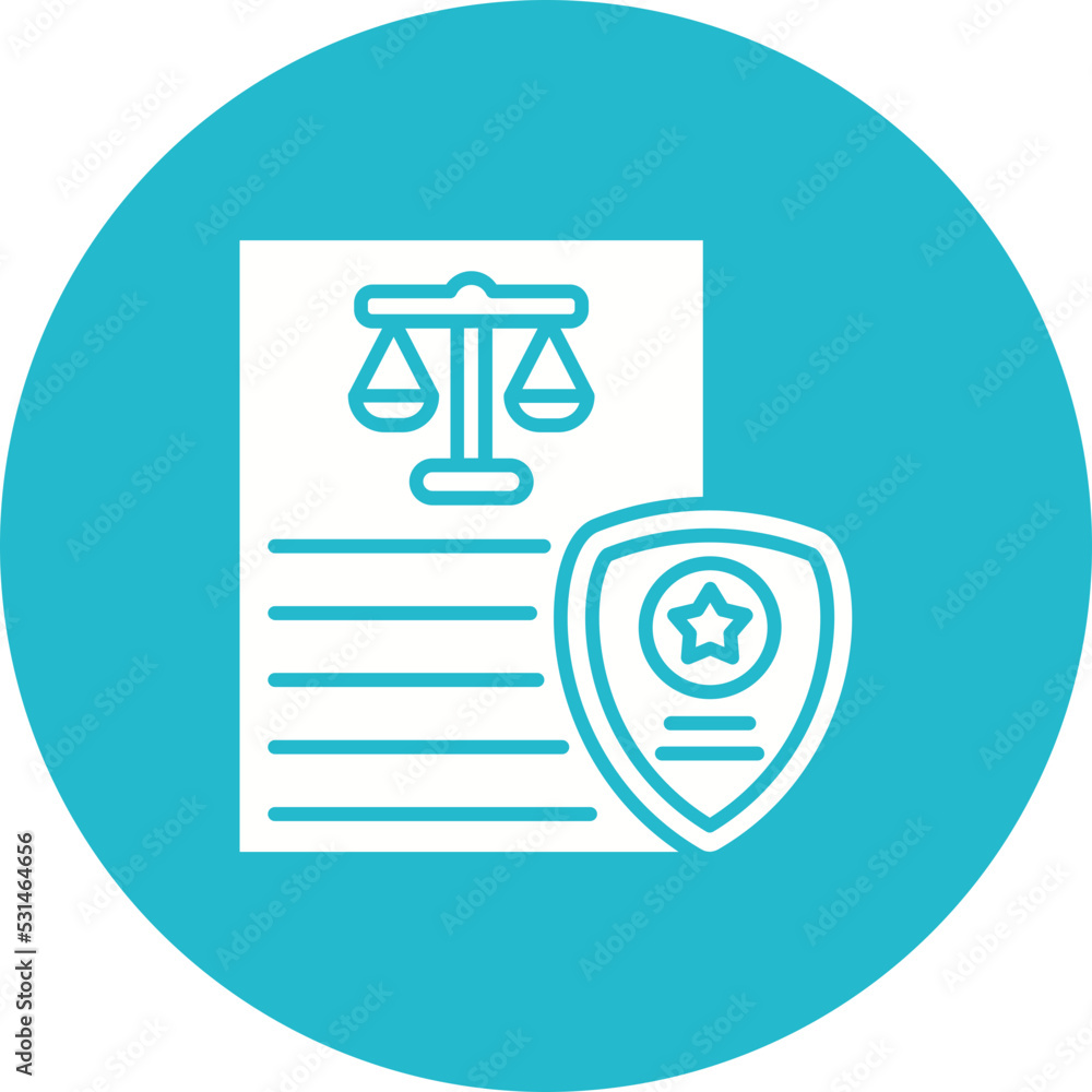 Secured Multicolor Circle Glyph Inverted Icon Secured Multicolor Circle Glyph Inverted Icon