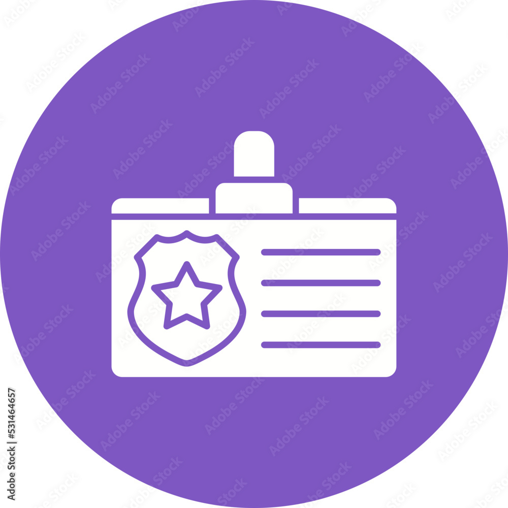 Id Card Multicolor Circle Glyph Inverted Icon Id Card Multicolor Circle Glyph Inverted Icon