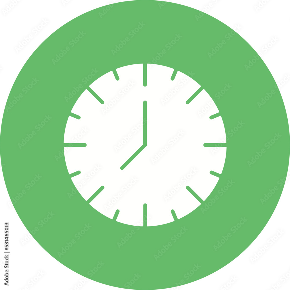 Clock Multicolor Circle Glyph Inverted Icon Clock Multicolor Circle Glyph Inverted Icon
