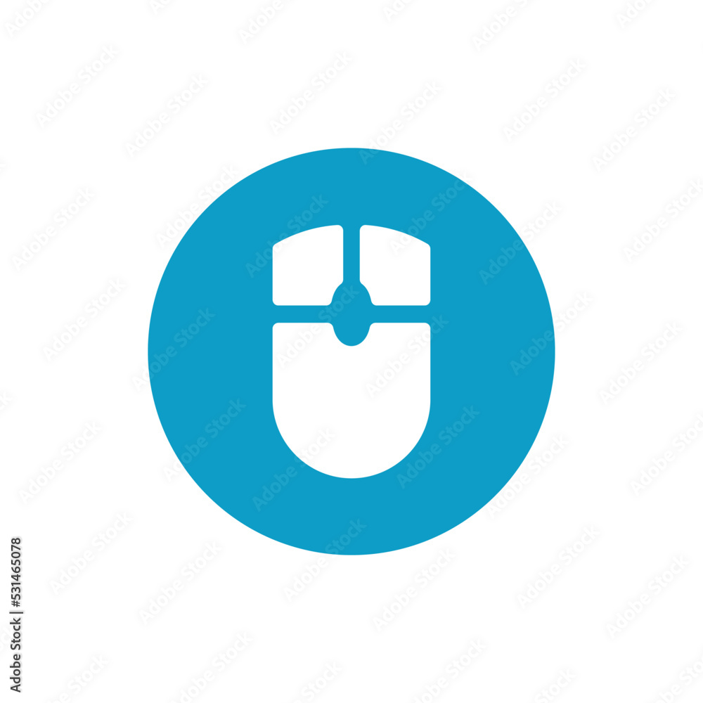 Mouse logo icon design, circle computer mouse icon vector Mouse logo icon design, circle computer mouse icon vector
