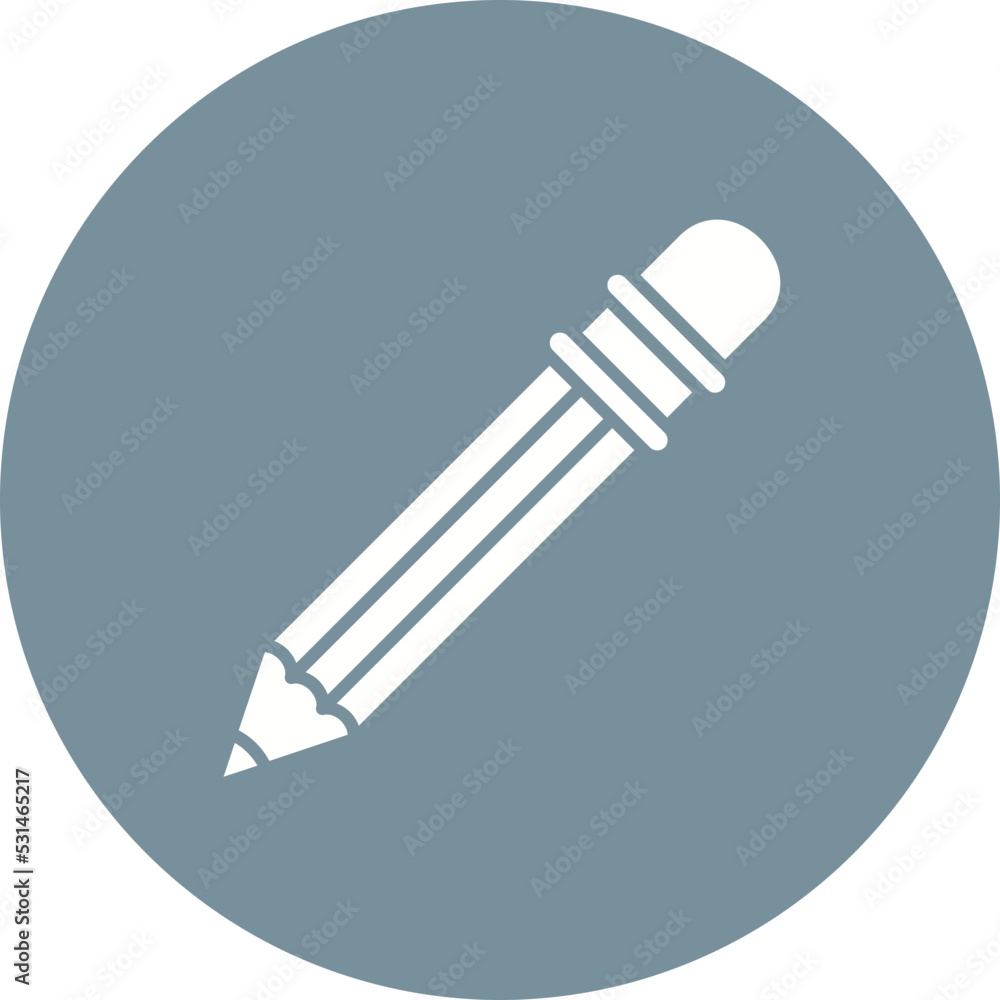 Pencil Multicolor Circle Glyph Inverted Icon Pencil Multicolor Circle Glyph Inverted Icon