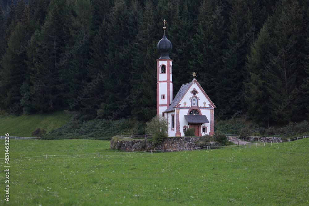 church in the mountains, San Giovanni in Ranui, Alto Adige ItalY