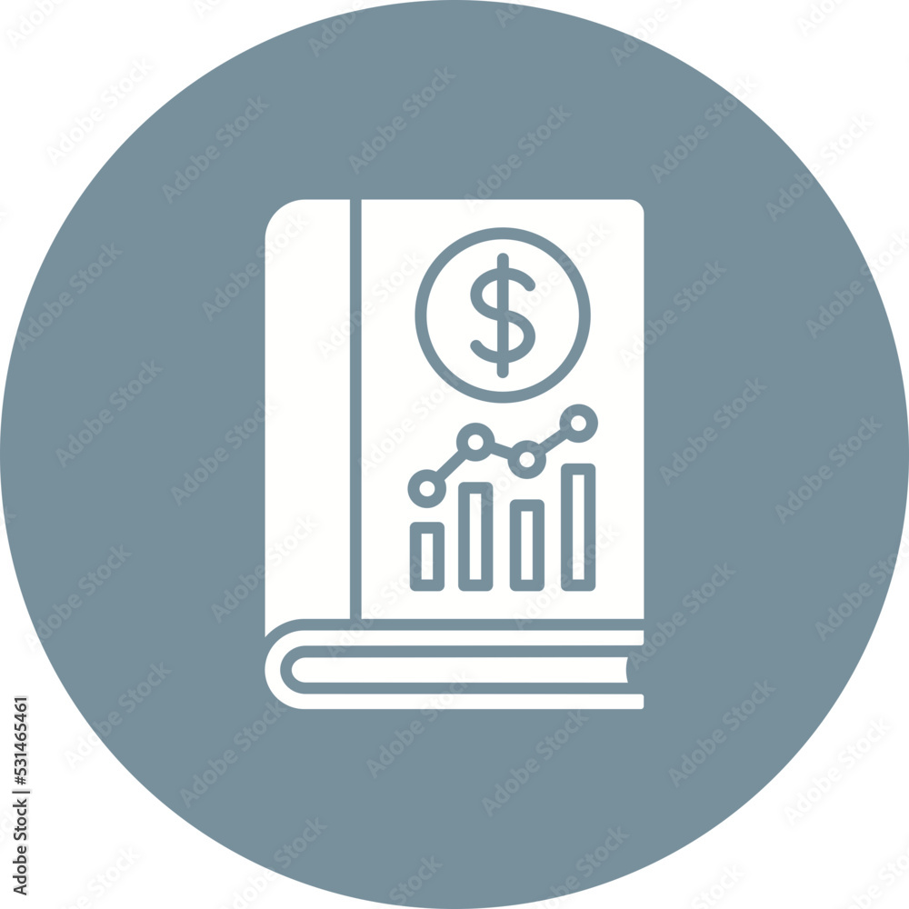 Accounting Book Multicolor Circle Glyph Inverted Icon Accounting Book Multicolor Circle Glyph Inverted Icon