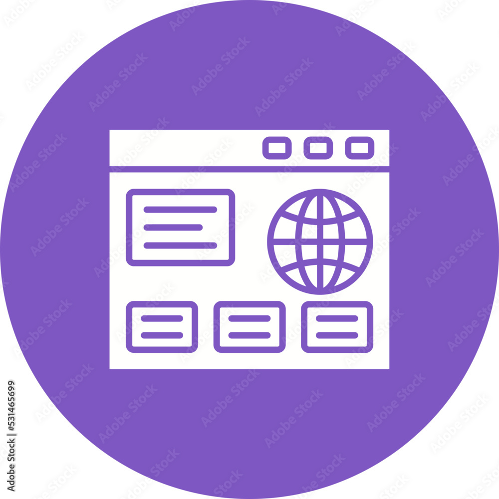 Browser Multicolor Circle Glyph Inverted Icon Browser Multicolor Circle Glyph Inverted Icon