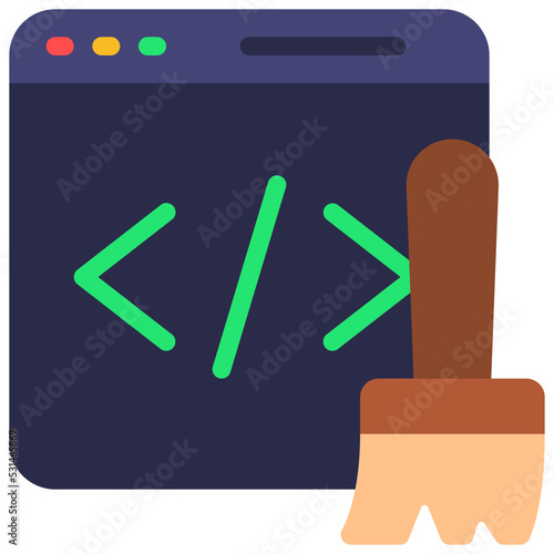 Code Clean Up Icon