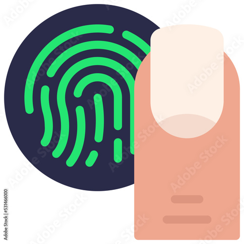 Finger Print Scan Icon