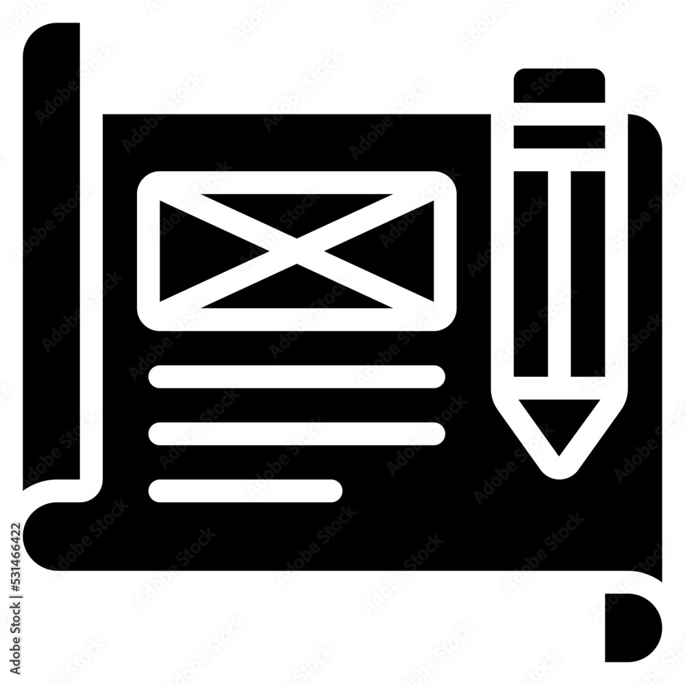 Wireframe Prototyping Icon Wireframe Prototyping Icon