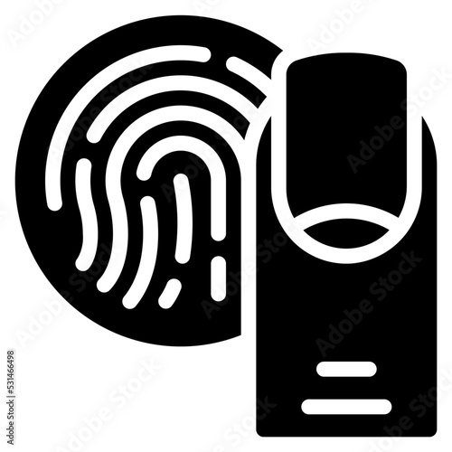 Finger Print Scan Icon