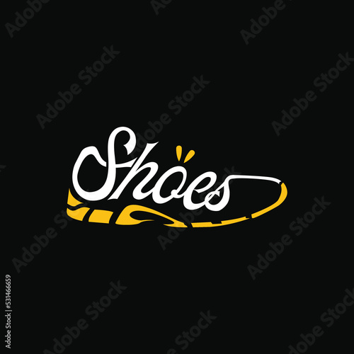 Shoes logo vector, Running logo vector template