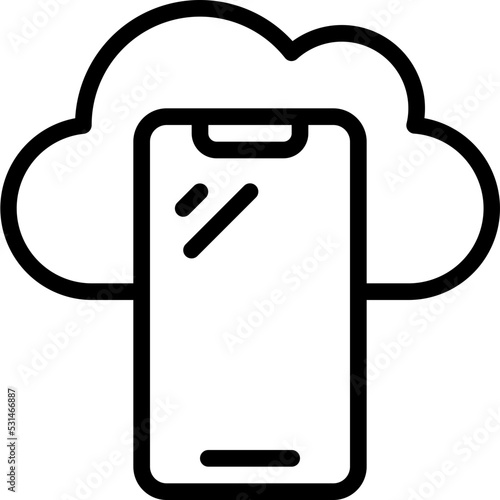 Mobile Cloud Icon
