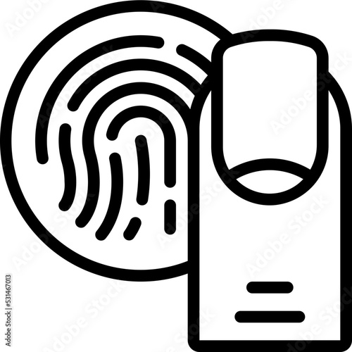Finger Print Scan Icon