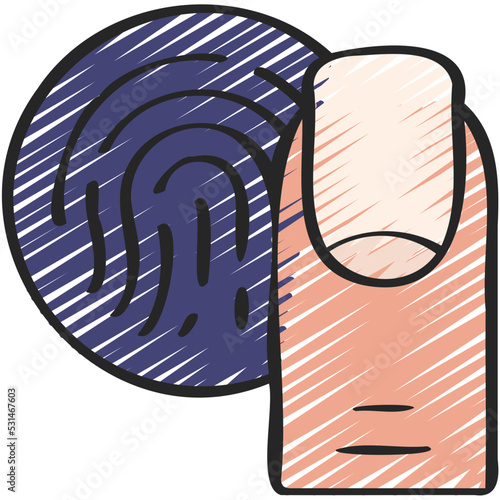 Finger Print Scan Icon