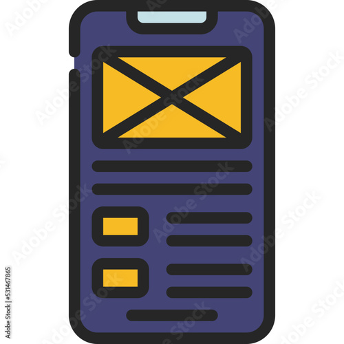 Mobile Wireframing Icon
