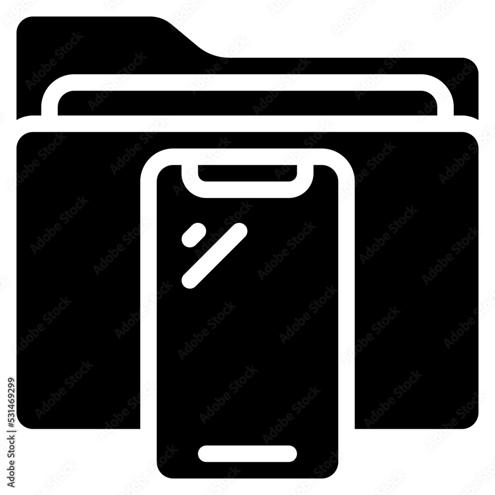 Mobile Phone Folder Icon Mobile Phone Folder Icon