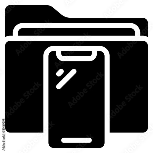 Mobile Phone Folder Icon