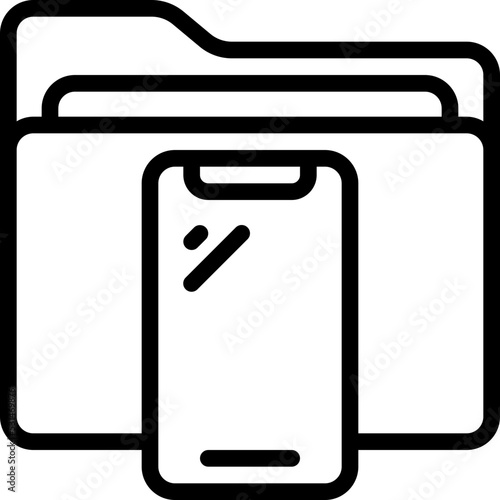 Mobile Phone Folder Icon