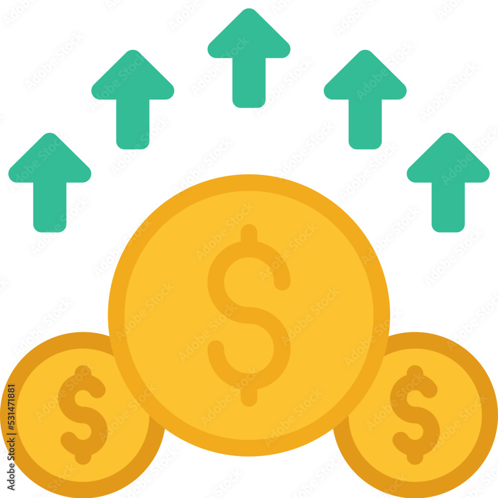 Financial Increase Icon Financial Increase Icon