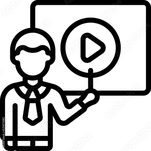 Video Course Instructor Icon
