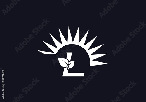 Eco solar energy logo design vector download