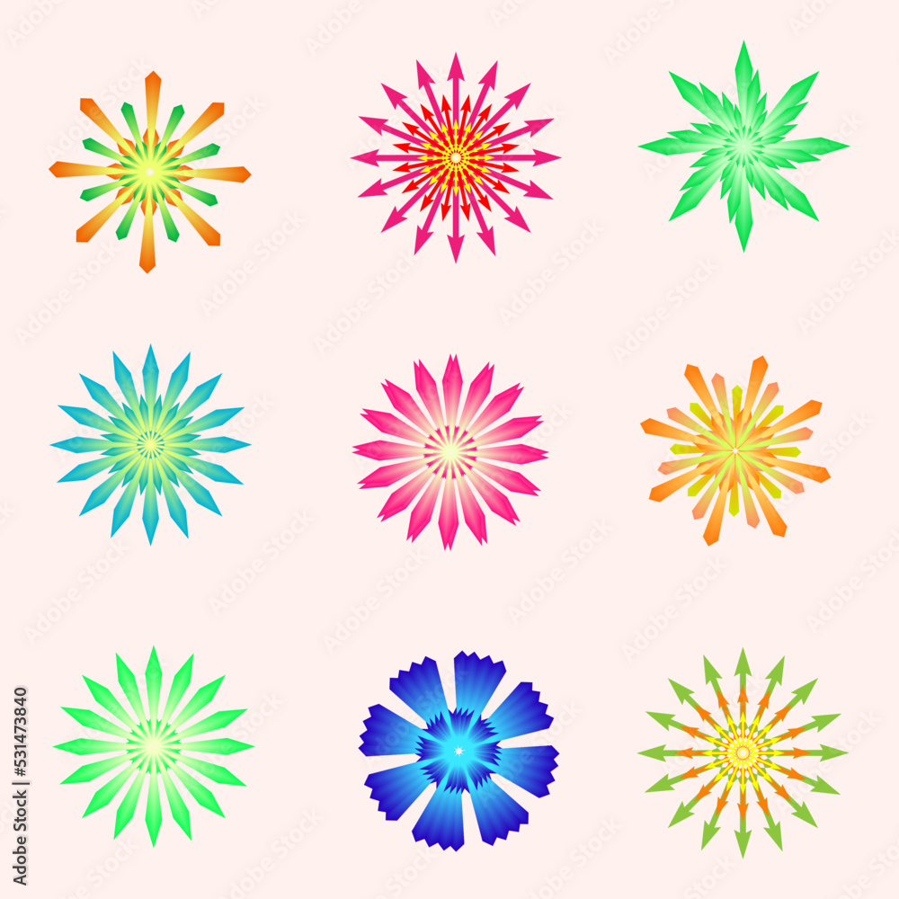 flower petal botany icon element decoration abstract background vector illustration flower petal botany icon element decoration abstract background vector illustration