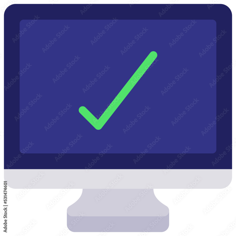 Approved Computer Icon Approved Computer Icon