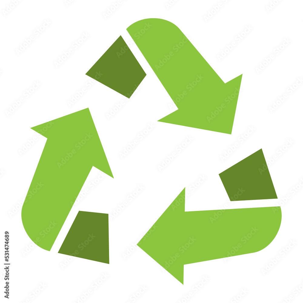 Recycle icon sign transparent background Recycle icon sign transparent background