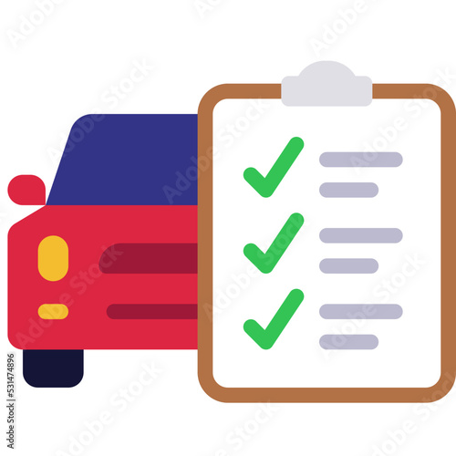 Car MOT Checklist Icon