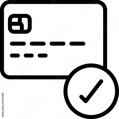Approved Credit Card Payment Icon