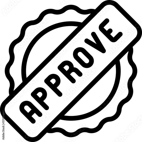 Approve Stamp Icon