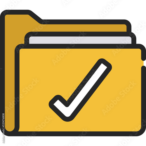 Tick Folder Icon