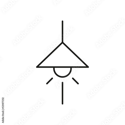 Illumination outline vector black icon. EPS 10.... Light bulb is full of ideas.. Light concept..... Creativity decor... Chandelier in a living room.. For mobile, app, design, web, dev, ui, ux, gui