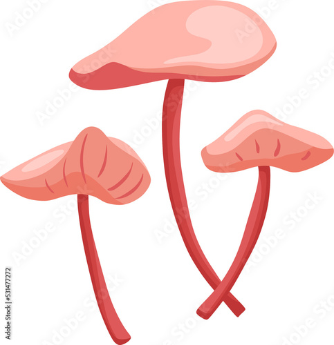 Pink lacquer. Vector cartoon illustration.