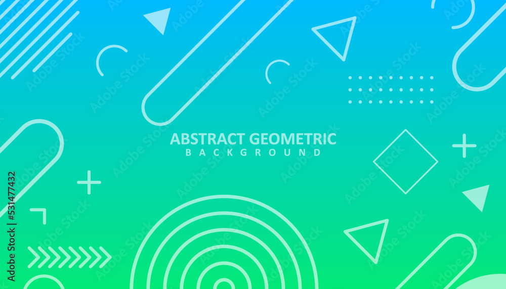 Blue and green geometric background design Blue and green geometric background design