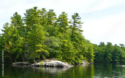 Picnic by the Lake in Muskoka Canada