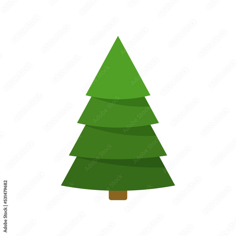 Christmas tree flat icon set. Xmas cartoon craft collection. Vector new year winter holiday desing element Christmas tree flat icon set. Xmas cartoon craft collection. Vector new year winter holiday desing element
