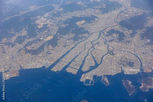 空から見た広島