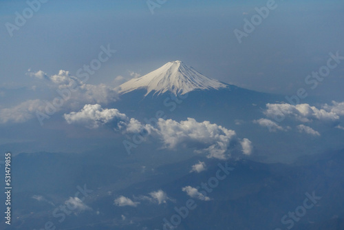 空から見た美しい富士山 © Wtake400