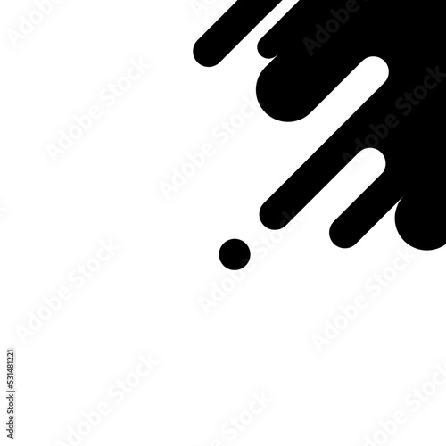 abstract geometric corner border