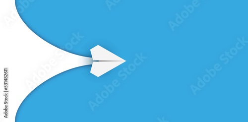 Paper flight opening background. Vector EPS 10