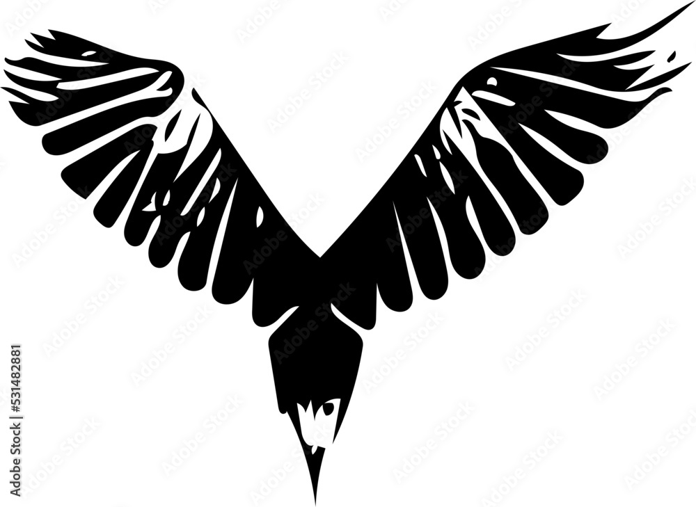 Fototapeta premium eagle with wings