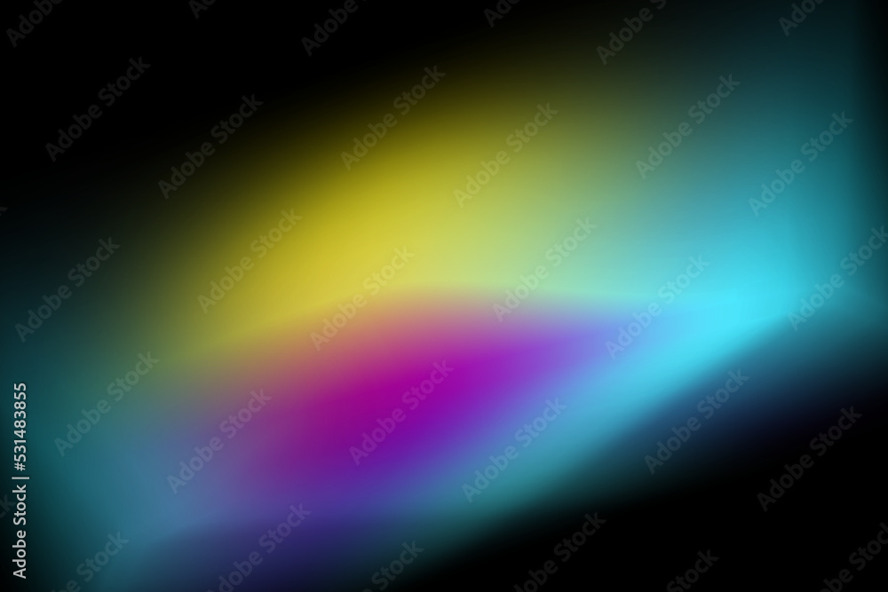 Crystal rainbowm, light effects. Light streak overlay designs. Vector illustration.