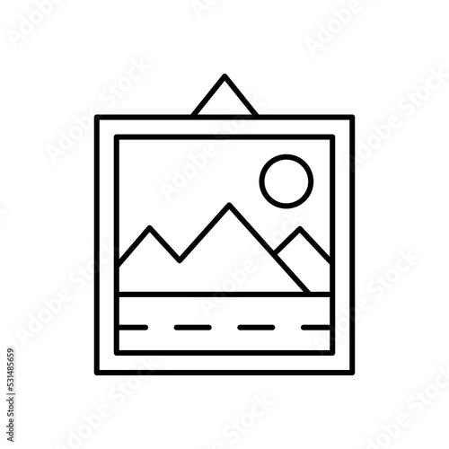 Simple decoration outline vector black icon. EPS10. Isolated decor illustration. White background.. For onine shop, web. Simple decorations logotype.. Can be used for any platform and purpose, site photo