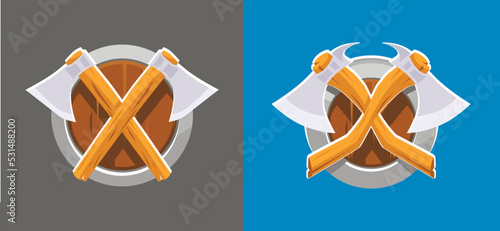Shield with Warrior Axes, C...