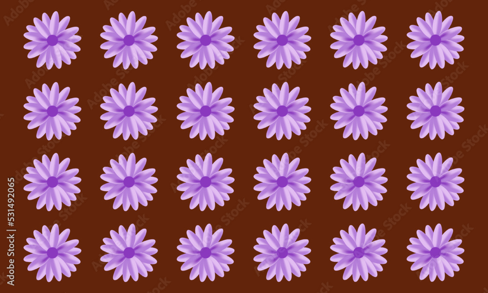 Blooming purple flower on brown background. vector illustration. eps 10. Blooming purple flower on brown background. vector illustration. eps 10.