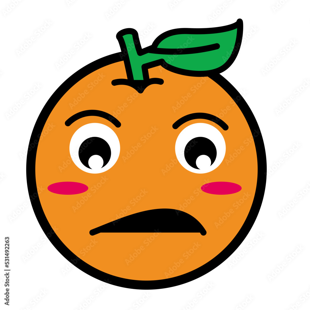 Orange Fruit Sticker Design Orange Fruit Sticker Design
