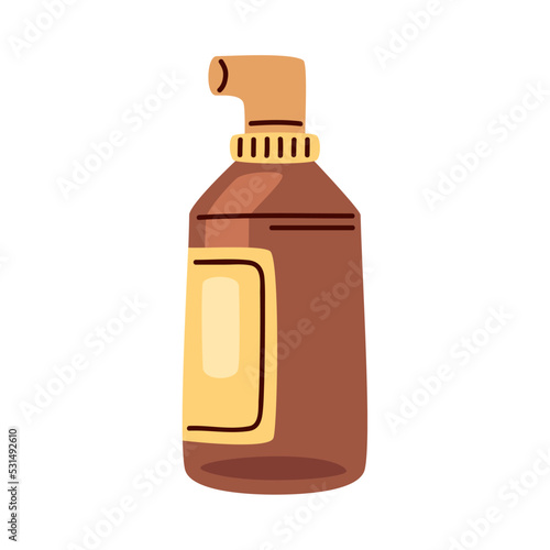 bottle cream body product