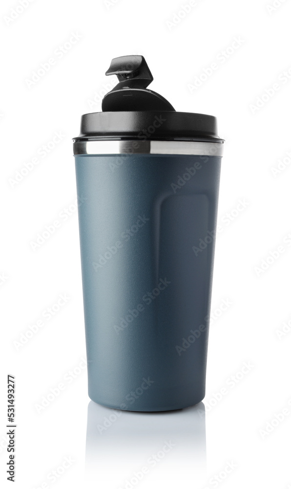 Thermal mug isolated on white. Thermal mug isolated on white.