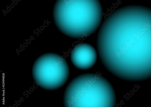 Abstract fluid liquid circles hologram colored background. Three-dimensional spheres. Creative minimalistic trendy gradient template for brochure cover, flyer, poster, web banner. Vector
