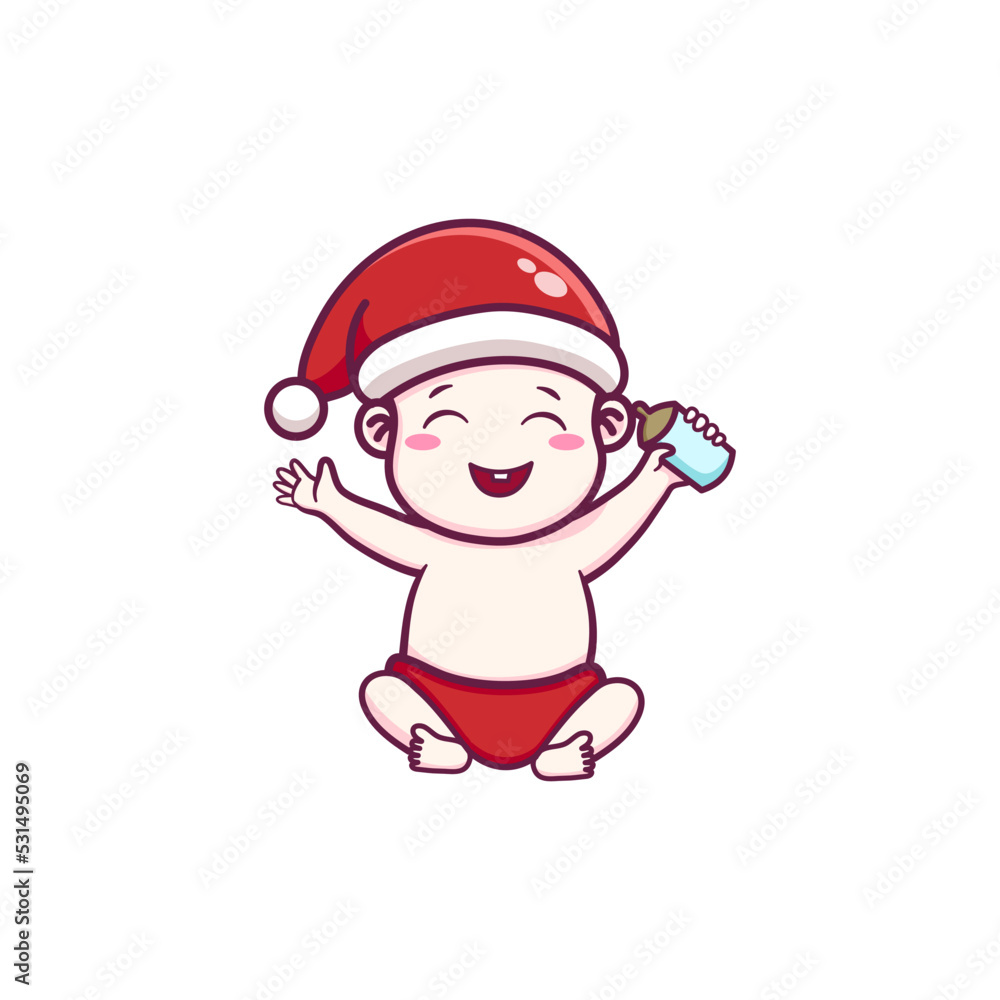 cute baby celebrating christmas cute baby celebrating christmas