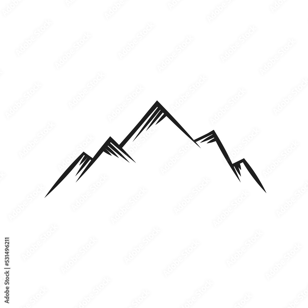 Silhouette of mountains isolated on white. PNG. Silhouette of mountains isolated on white. PNG.